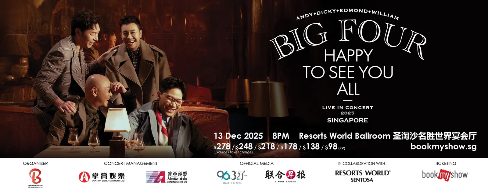 BIG FOUR HAPPY TO SEE YOU ALL马来西亚演唱会